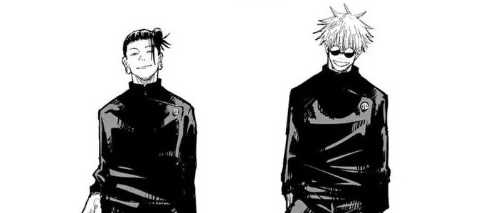 Getou Suguru (left) and Gojo Satoru (right)